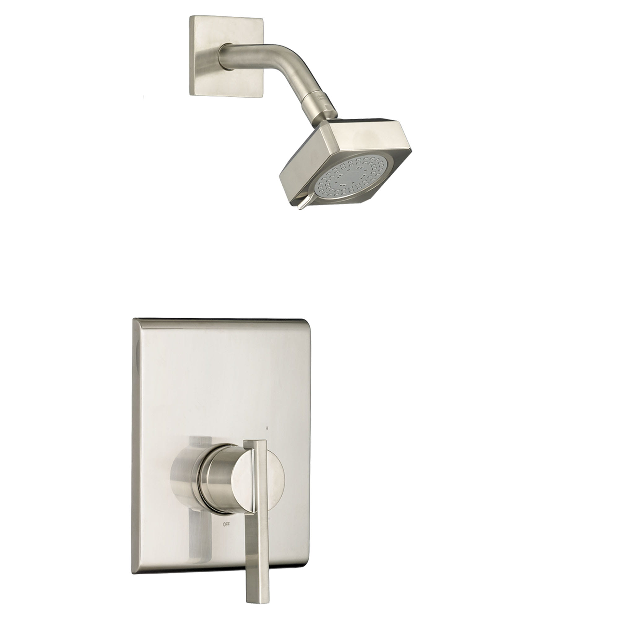Times Square 20 GPM Shower Trim Kit with FloWise Showerhead and Lever Handle   BRUSHED NICKEL